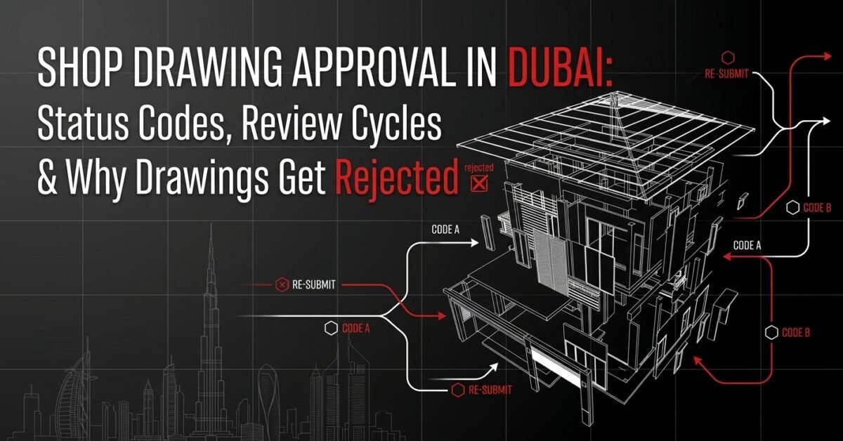 Shop Drawing Approval in Dubai: Status Codes, Review Cycles & Why Drawings Get Rejected